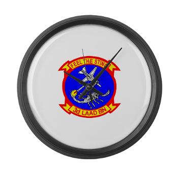 3LAADB - M01 - 03 - 3rd Low Altitude Air Defense Bn - Large Wall Clock - Click Image to Close